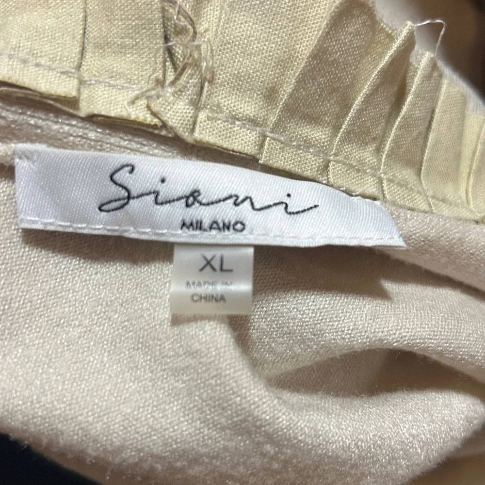 Sioni Cream Open Front Cardigan Size XL Cozy Soft - Picture 5 of 7